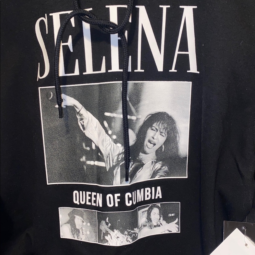 Black SELENA Graphic Hoodie - Picture 2 of 4